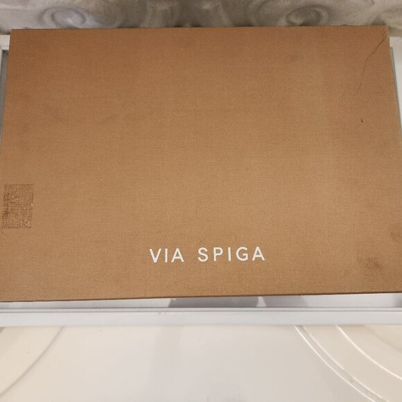 New Via Spiga Eladine Leather Sandals. Sand/Cream. NIB. Size 7.5 - Picture 9 of 11